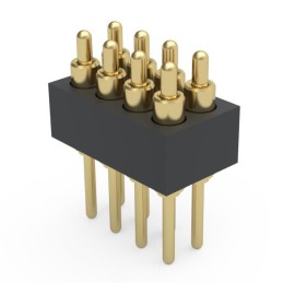 1 pcs : 855-22-008-10-004101 - LOW-PROFILE .050' PITCH THROUGH-