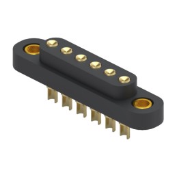 1 pcs : 868-10-006-00-012000 - CONN SPRING TARGET 6POS SLD PCB