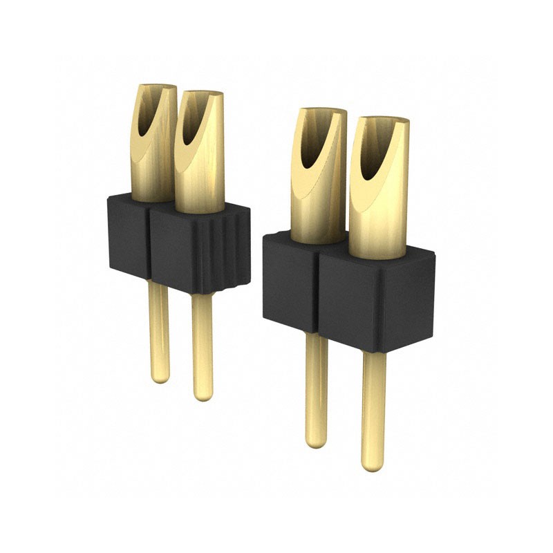 1 pcs : 800-10-006-10-007000 - CONN HDR STRIP SOLDER 6POS GOLD