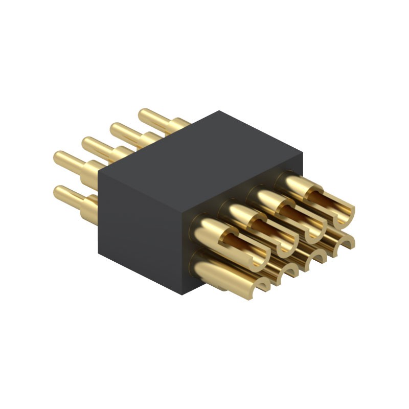 1 pcs : 855-22-008-10-003101 - CONN SPRING PISTON 8POS SLD PCB