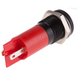 1 pcs - RS PRO Red Panel Mount Indicator, 110V ac, 14.5mm Mounting Hole Size, Solder Tab Termination, IP40