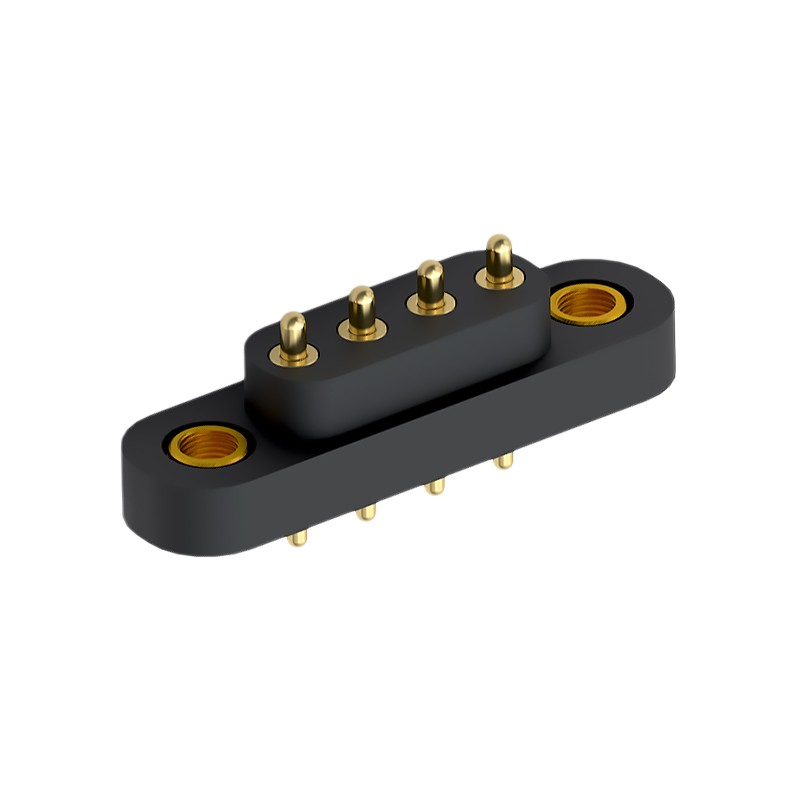 1 pcs : 858-22-004-10-011101 - CONN SPRING PISTON 4POS PCB