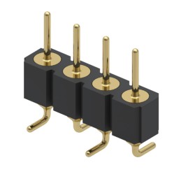 1 pcs : 350-10-104-00-006000 - CONN HEADER VERT 4POS 2.54MM