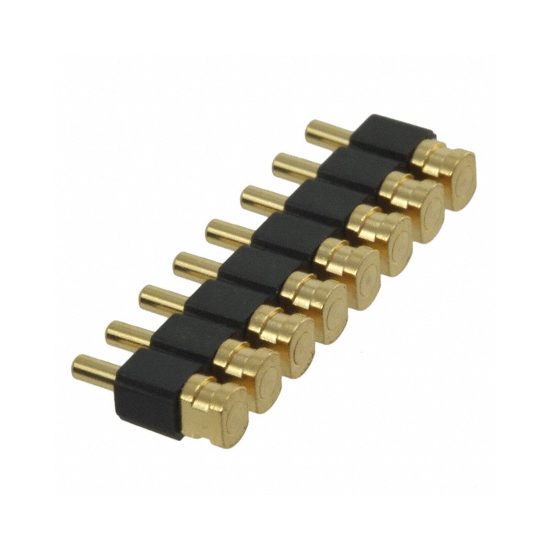 1 pcs : 810-22-008-40-001101 - CONN SPRING PISTON 8POS R/A SMD