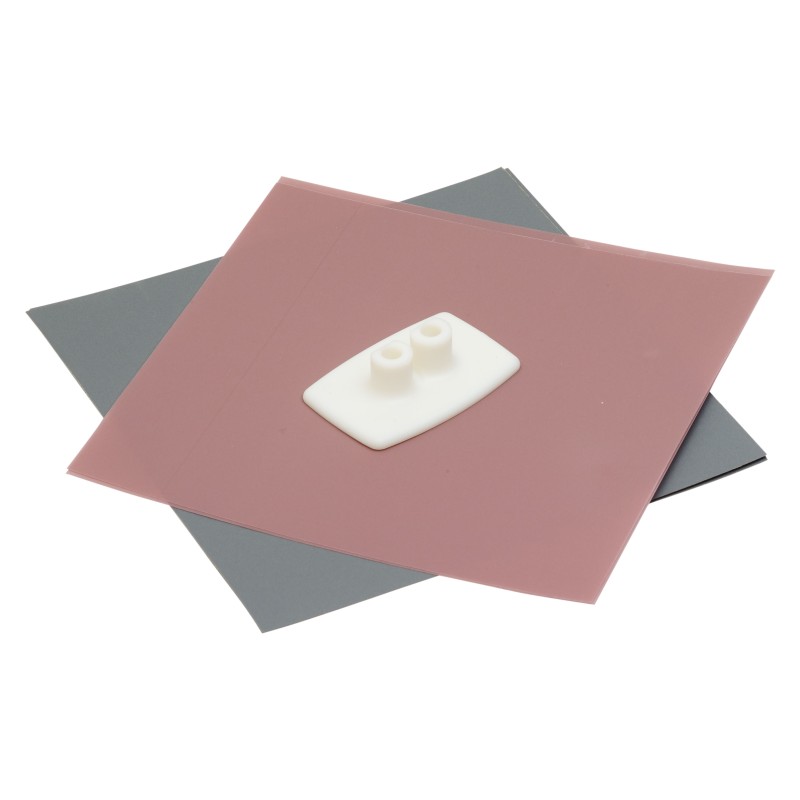 100 pcs - Broadcom Polishing Kit Containing 3 μm Pink Lapping Film, 600 Grit Abrasive Paper, Polishing Fixture