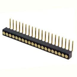 1 pcs : 856-10-020-20-001000 - CONN SPRING TARGET 20POS R/A PCB