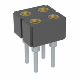 1 pcs : 803-43-004-10-002000 - CONN RCPT 4POS 0.1 GOLD PCB