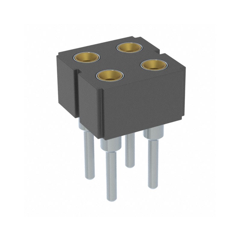 1 pcs : 803-43-004-10-002000 - CONN RCPT 4POS 0.1 GOLD PCB