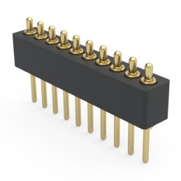 1 pcs : 854-22-010-10-004101 - LOW-PROFILE .050' PITCH THROUGH-