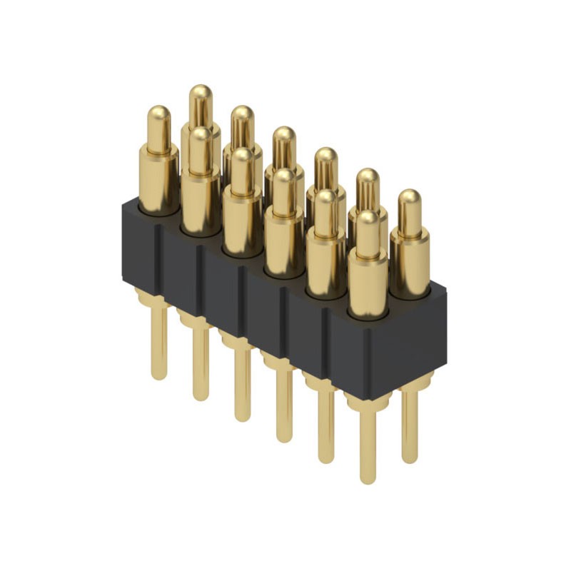 1 pcs : 838-22-012-10-001101 - CONN SPRING PISTON 12POS PCB