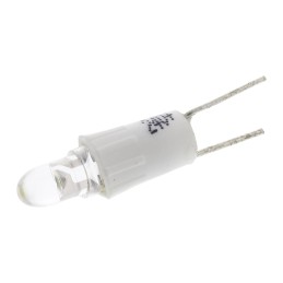 1 pcs - RS PRO White LED Indicator Lamp, 24V ac/dc, Bi-Pin Base, 4.25mm Diameter, 850mcd