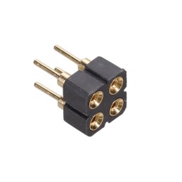 1 pcs : 410-13-204-41-001000 - CONN RCPT 4POS 0.1 GOLD PCB