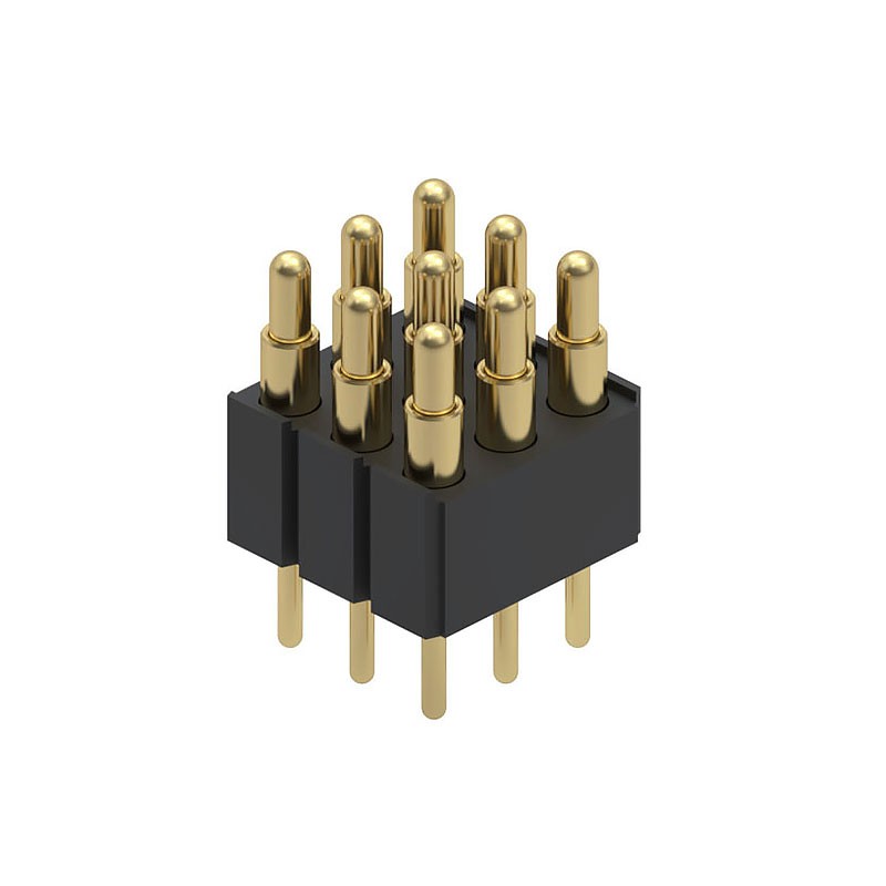 1 pcs : 804-22-009-10-004101 - CONN SPRING PISTON 9POS PCB