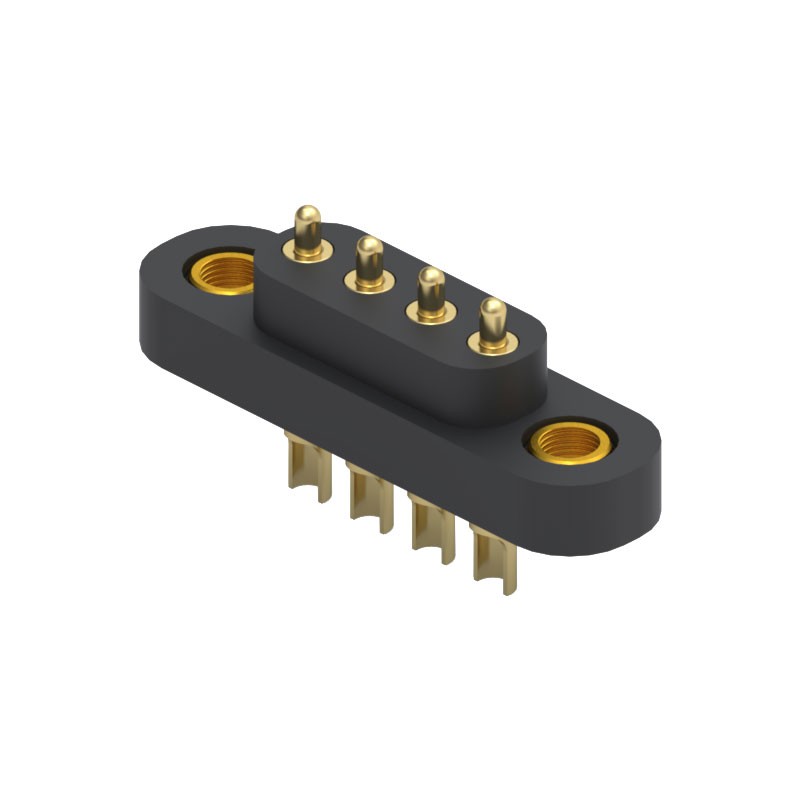 1 pcs : 868-22-004-00-011101 - CONN SPRING PISTON 4POS SLD PCB