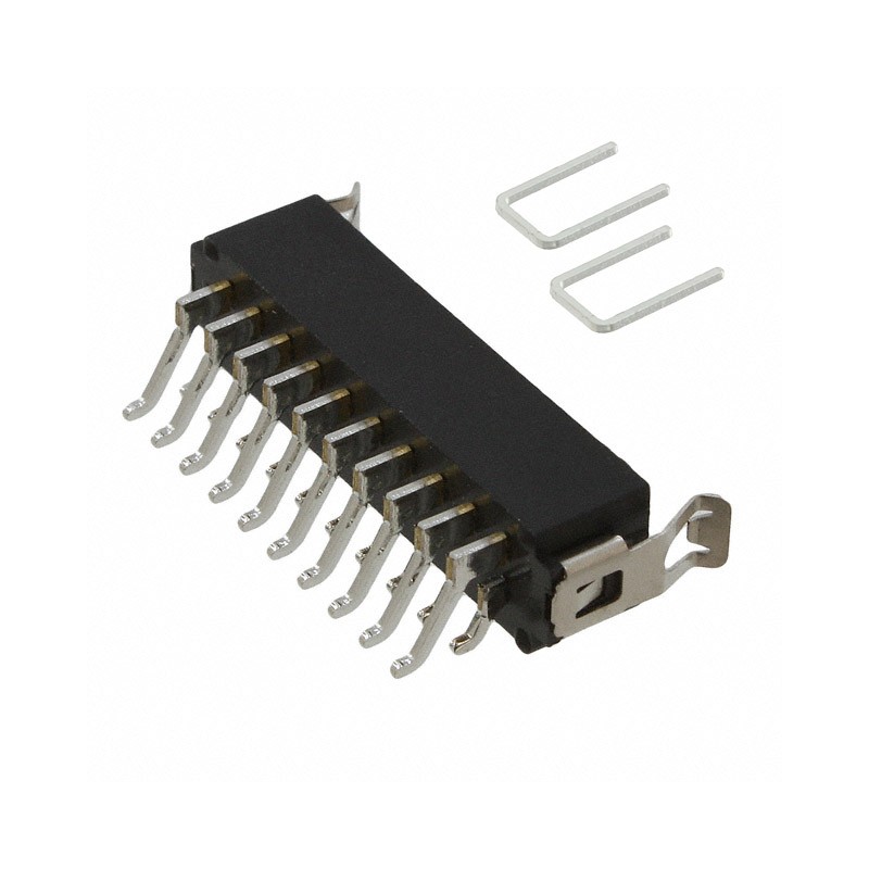 1 pcs : M80-6662042 - CONN HEADER SMD R/A 20POS 2MM