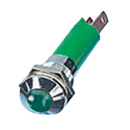 1 pcs - CML Innovative Technologies Green Panel Mount Indicator, 12V, 8mm Mounting Hole Size