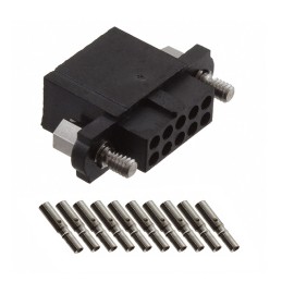 1 pcs : M80-4651042 - CONN RCPT 10POS CRIMP 22AWG GOLD