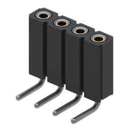 1 pcs : 801-43-004-20-001000 - SOCKET,RA,0.1IN,4PIN,THRUHOLE
