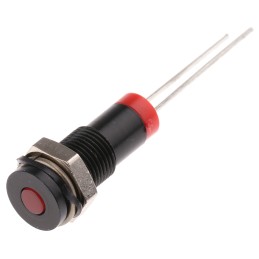1 pcs - RS PRO Red Panel Mount Indicator, 2V dc, 6mm Mounting Hole Size, IP67