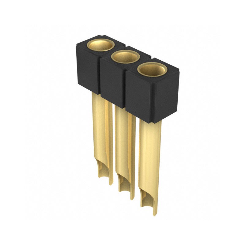1 pcs : 801-13-003-10-007000 - CONN RCPT 3POS 0.1 GOLD PCB