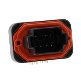 1 pcs : DT13-08PB - CONN HEADER R/A 8POS