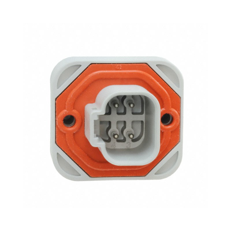 1 pcs : DT15-4P - CONN HEADER VERT 4POS 4.44MM