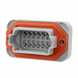 1 pcs : DT15-12PA - CONN HEADER VERT 12POS 4.44MM