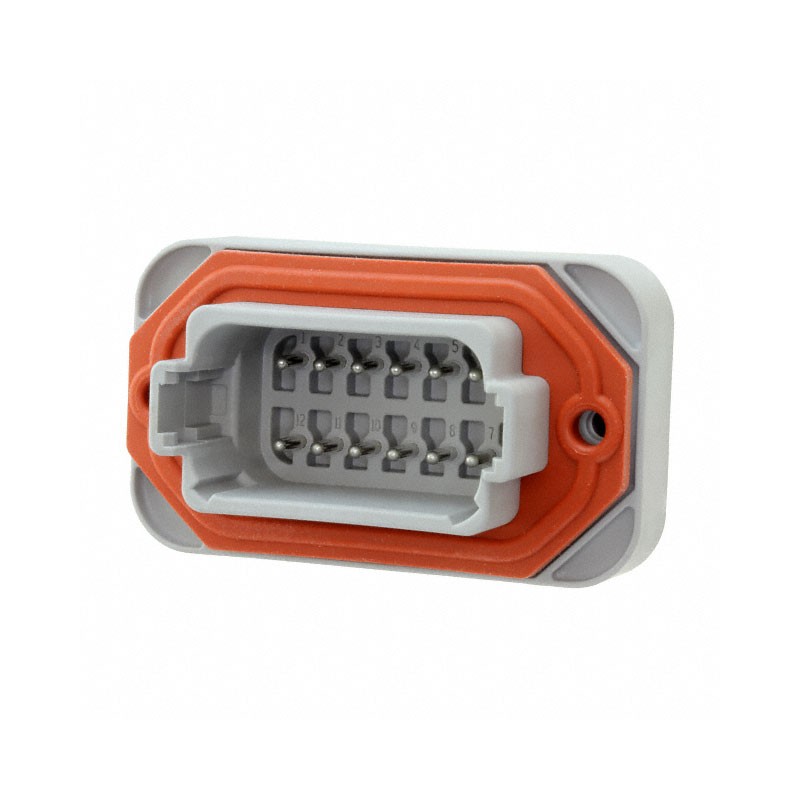 1 pcs : DT15-12PA - CONN HEADER VERT 12POS 4.44MM