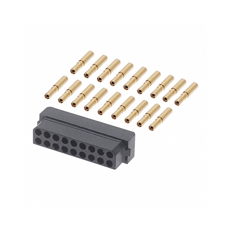 1 pcs : M80-8891805 - CONN RCPT 18POS CRIMP 22AWG GOLD