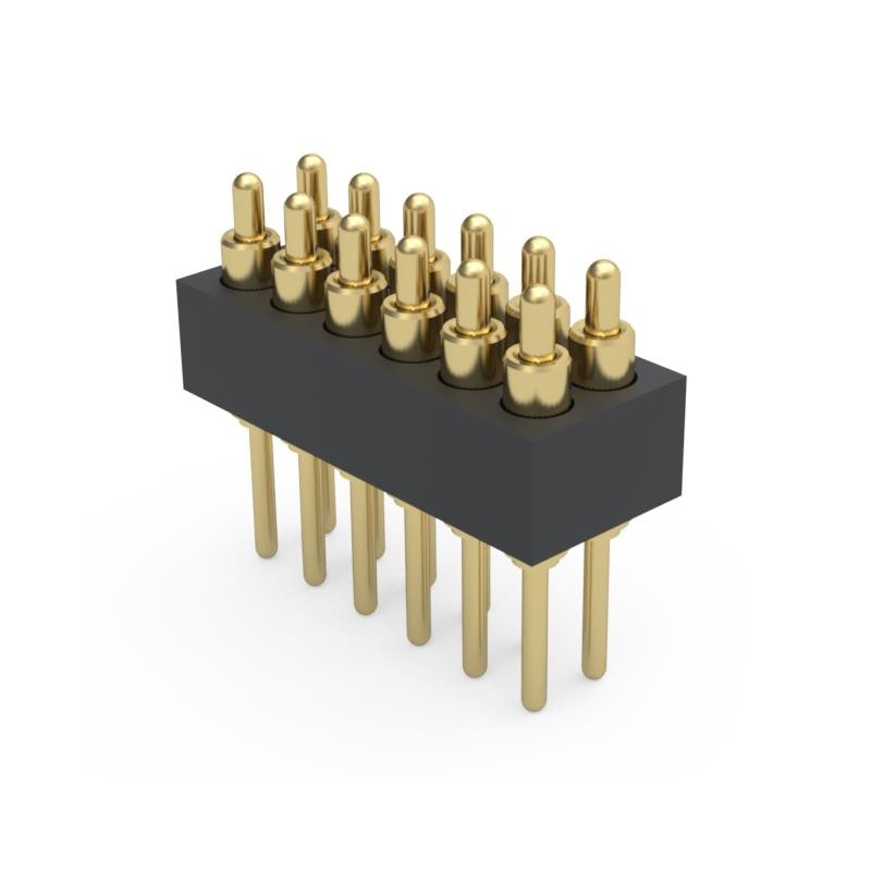 1 pcs : 855-22-012-10-004101 - LOW-PROFILE .050' PITCH THROUGH-