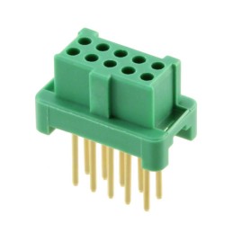 1 pcs : G125-FV21005L0P - CONN RCPT 10POS 0.049 GOLD PCB