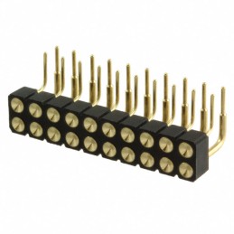 1 pcs : 499-10-220-10-007000 - CONN SPRING TARGET 20POS R/A PCB