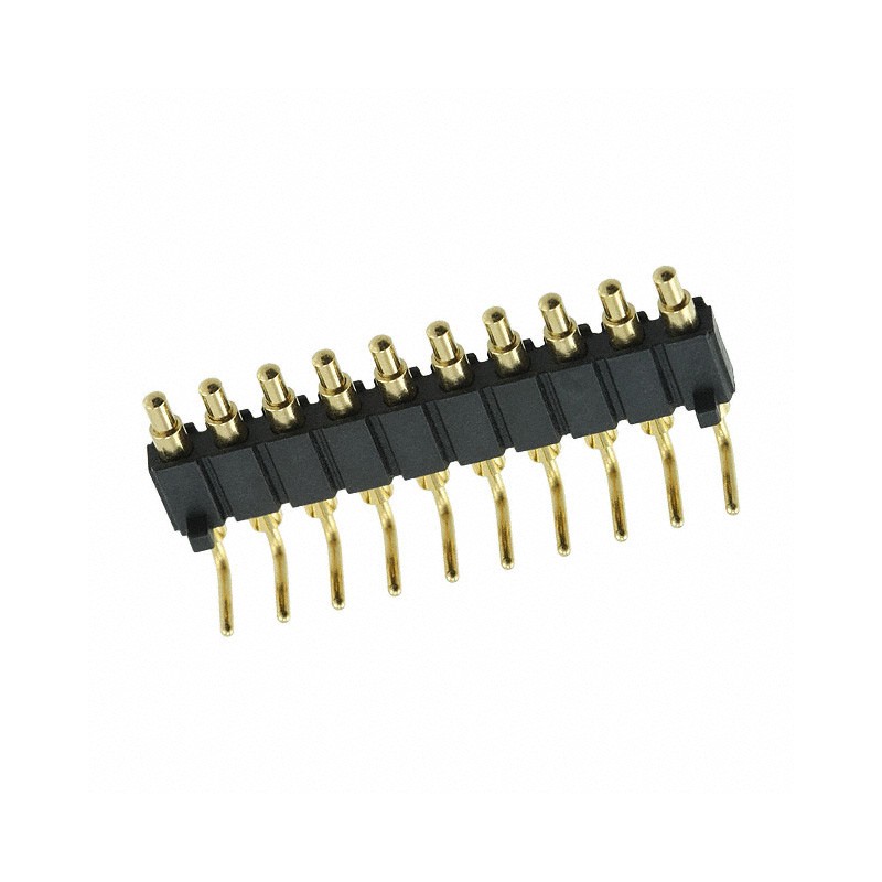 1 pcs : 829-22-010-20-001101 - CONN SPRING PISTON 10POS R/A PCB