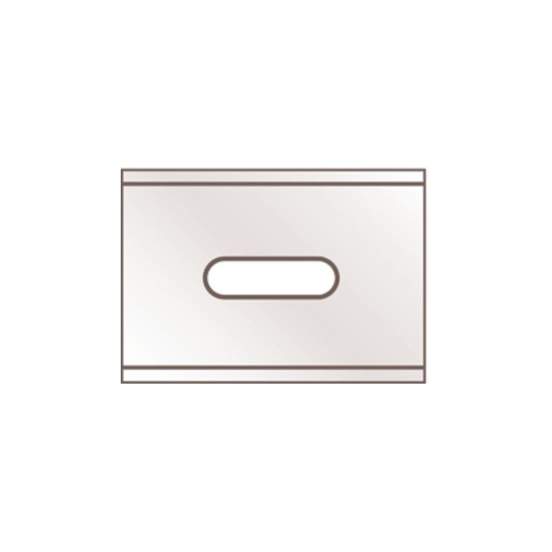 10 pcs - MARTOR Steel Flat Safety Knife Blade, 26 x 18.5 x 0.4 mm, 10 per Package