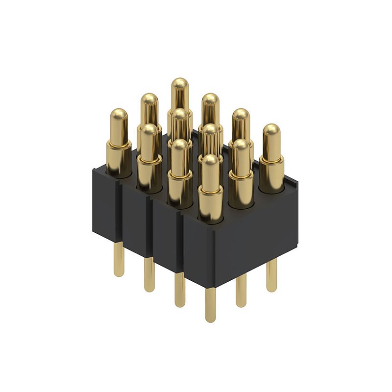 1 pcs : 804-22-012-10-004101 - CONN SPRING PISTON 12POS PCB