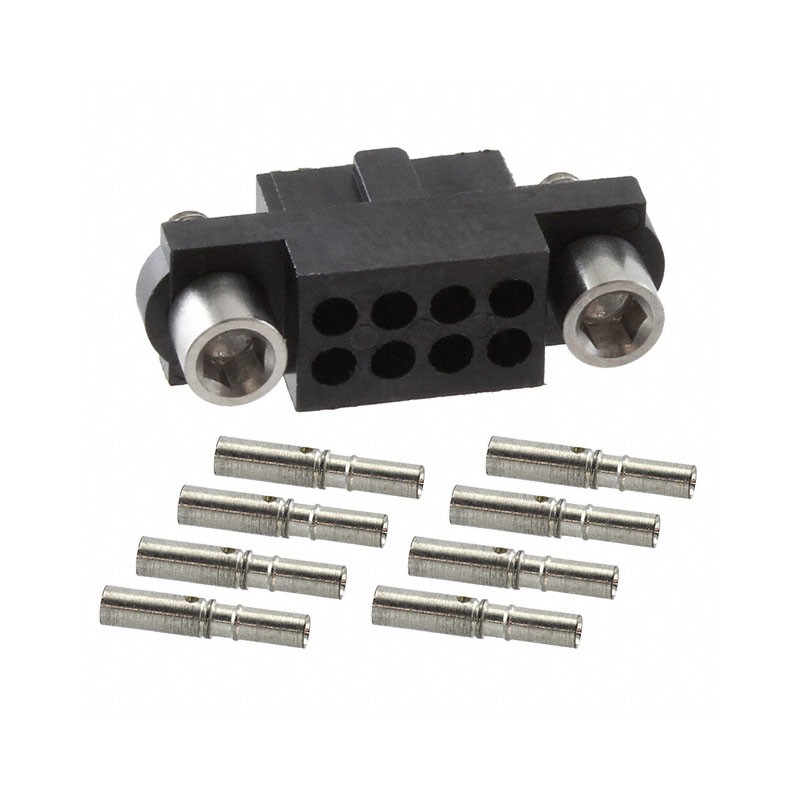 1 pcs : M80-4800842 - CONN RCPT 8POS CRIMP 22AWG GOLD