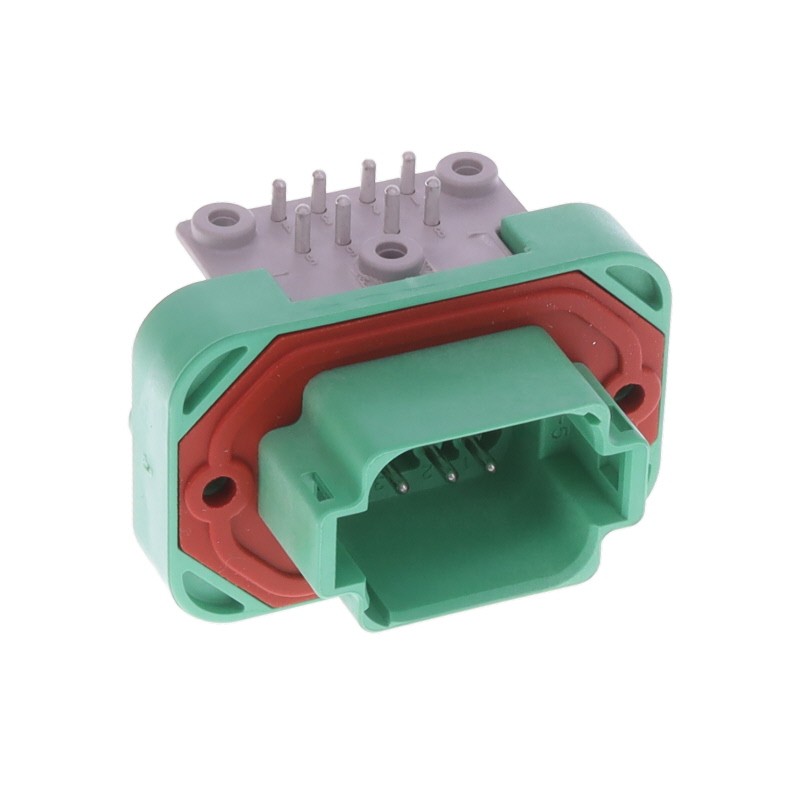 1 pcs : DT13-08PC - CONN HEADER R/A 8POS