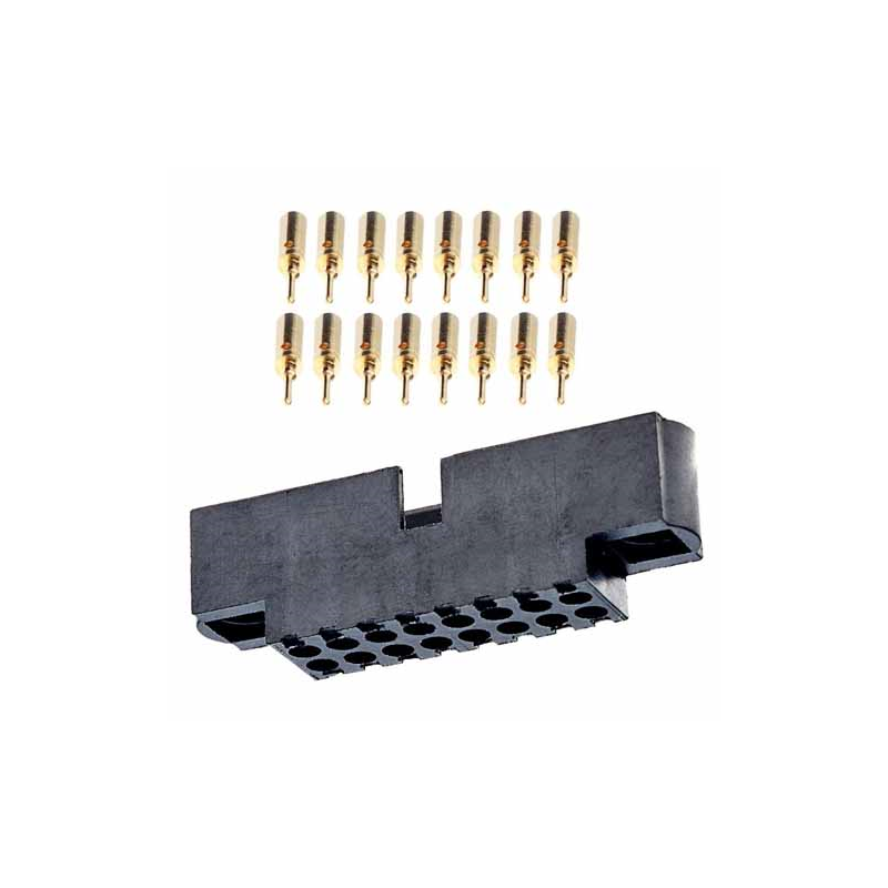 1 pcs : M80-5712005 - CONN HEADER 20POS CRIMP 24-28AWG