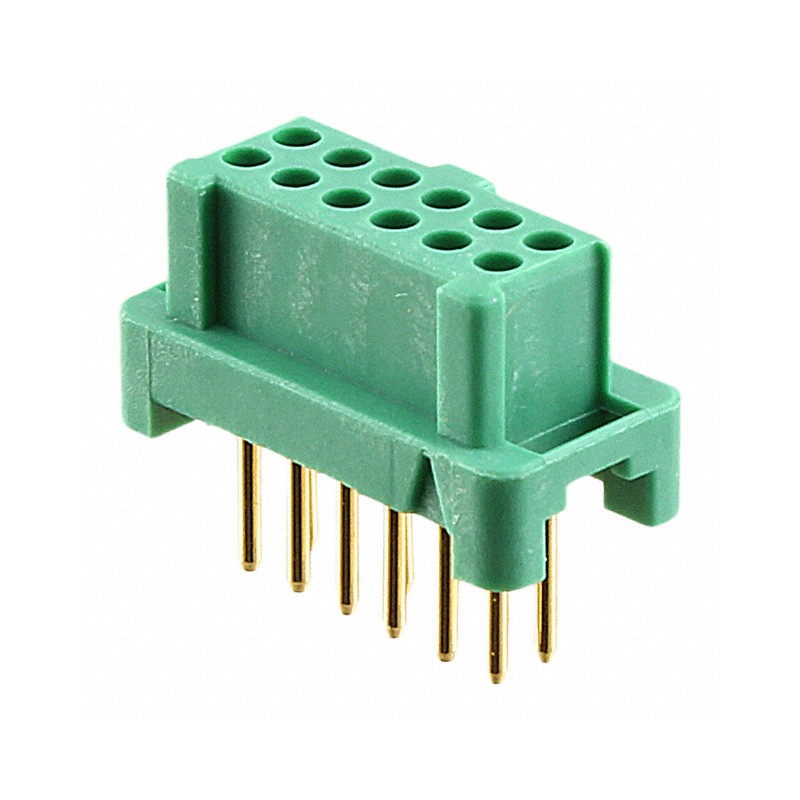 1 pcs : G125-FV11205L0P - CONN RCPT 12POS 0.049 GOLD PCB