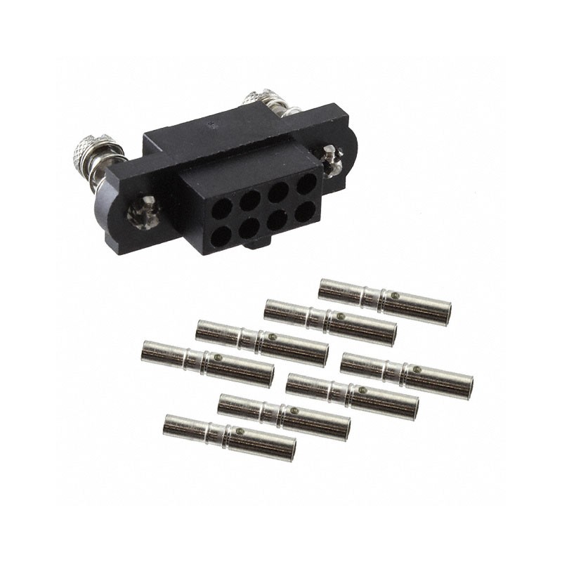 1 pcs : M80-4D10842FC - CONN RCPT 8POS CRIMP 22AWG GOLD