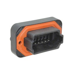 1 pcs : DT13-12PB - CONN HEADER R/A 12POS 4.44MM