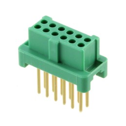 1 pcs : G125-FV21205L0P - CONN RCPT 12POS 0.049 GOLD PCB