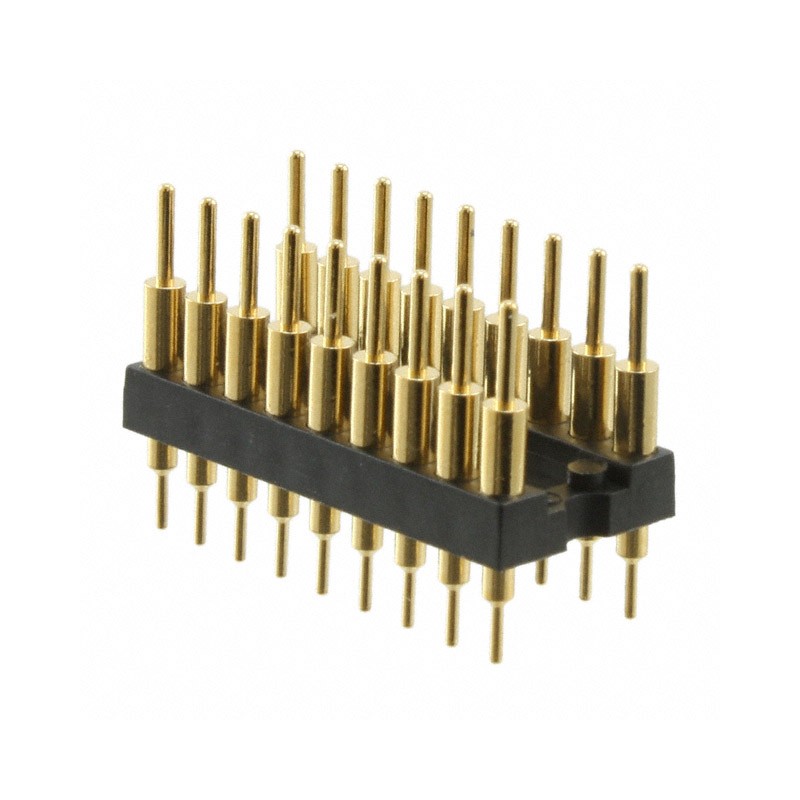 1 pcs : 134-10-318-00-050000 - CONN HDR DIP POST 18POS GOLD