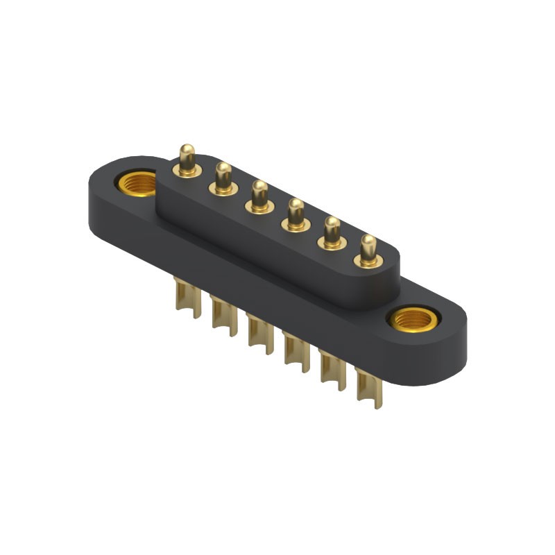 1 pcs : 868-22-006-00-011101 - CONN SPRING PISTON 6POS SLD PCB