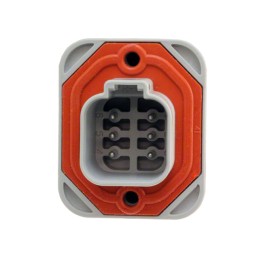 1 pcs : DT15-6P - CONN HEADER VERT 6POS 4.44MM