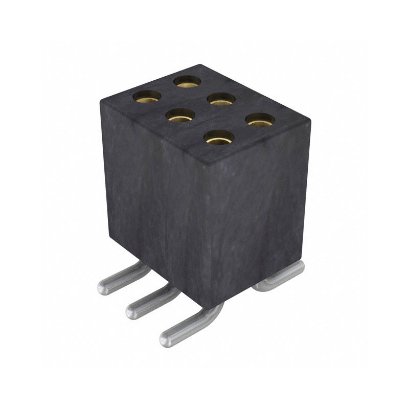 1 pcs : 853-43-006-30-001000 - CONN RCPT 6POS 0.05 GOLD SMD