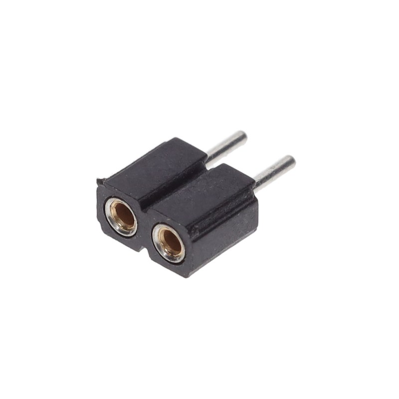 1 pcs : 801-43-002-10-013000 - CONN RCPT 2POS 0.1 GOLD PCB