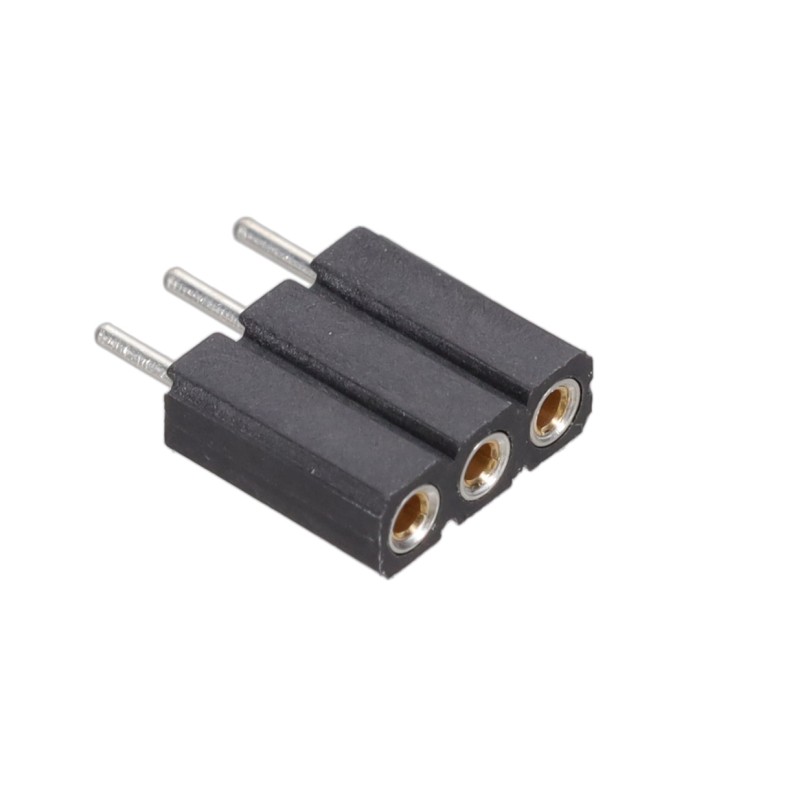 1 pcs : 801-41-003-10-001000 - CONN RCPT 3POS 0.1 GOLD PCB