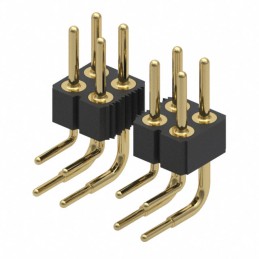 1 pcs : 802-10-040-20-001000 - CONN HEADER R/A 40POS 2.54MM