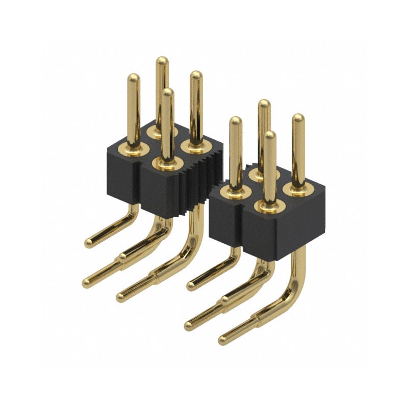 1 pcs : 802-10-040-20-001000 - CONN HEADER R/A 40POS 2.54MM